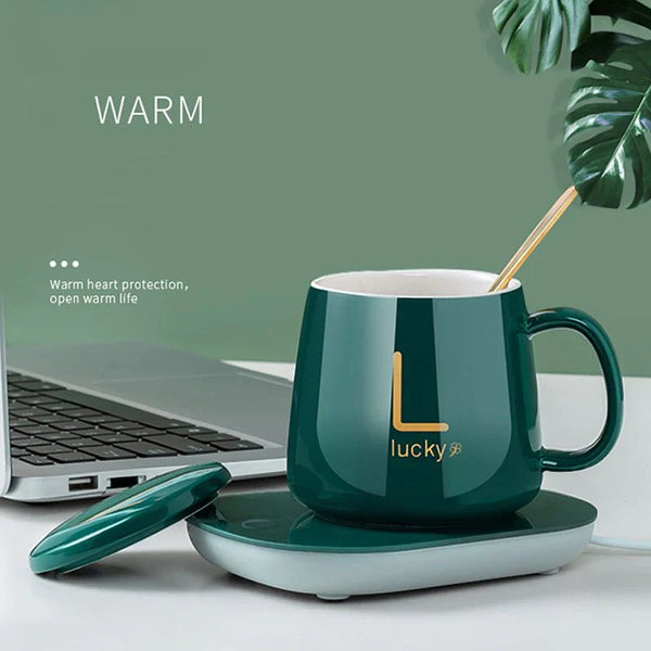 Sip & Savor: The Ultimate Temperature Control Coffee Mug Warmer – Perfect for On-the-Go Enjoyment!