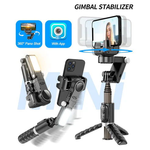 Transform Your Photography with Our 3-in-1 Selfie Stick, Tripod & Gimbal for Effortless Capture!